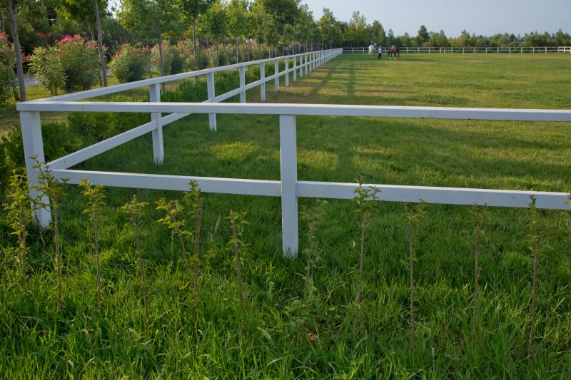 Horse Fence Installation in Progress